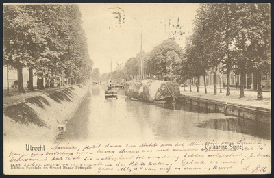 606213 Gezicht op de Stadsbuitengracht te Utrecht, met links de Catharijnesingel en rechts de Rijnkade.